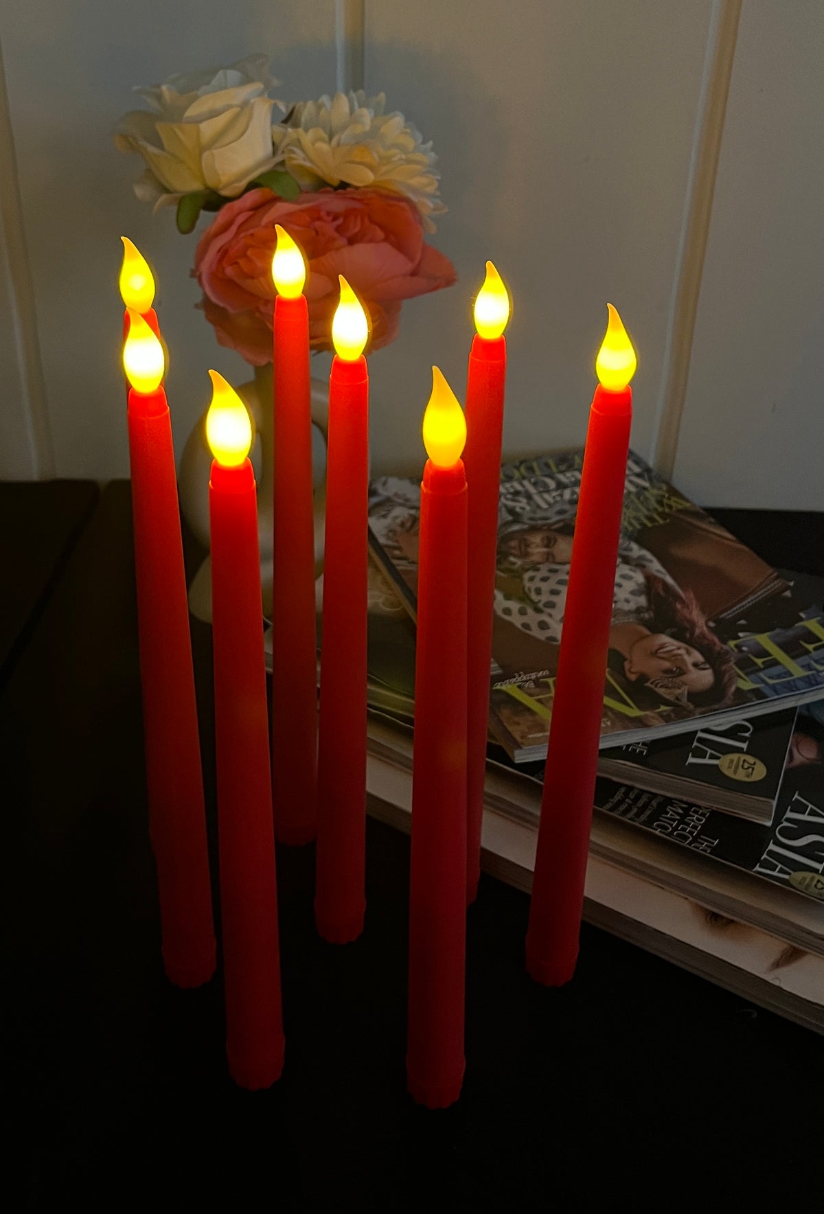 Red Tapered Candles