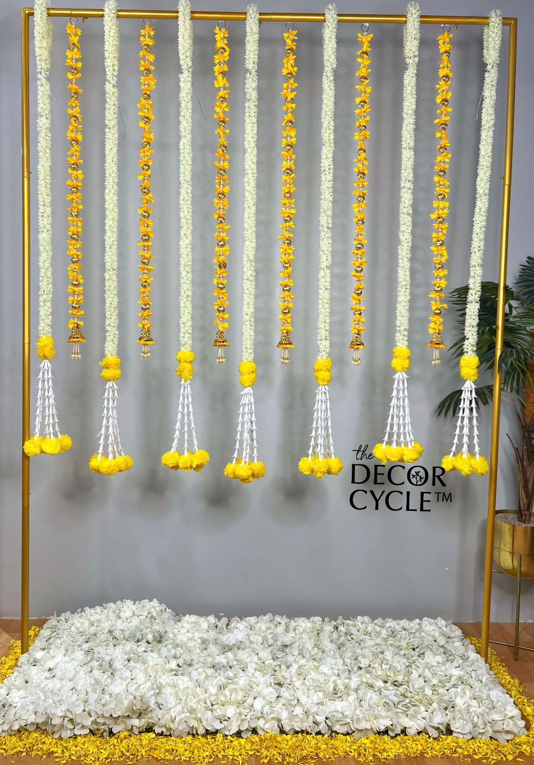 Yellow Tassels and Garlands Combo - The Decor Cycle