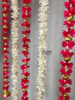 Pink Tassels and Jasmine Bell Garlands Combo - The Decor Cycle