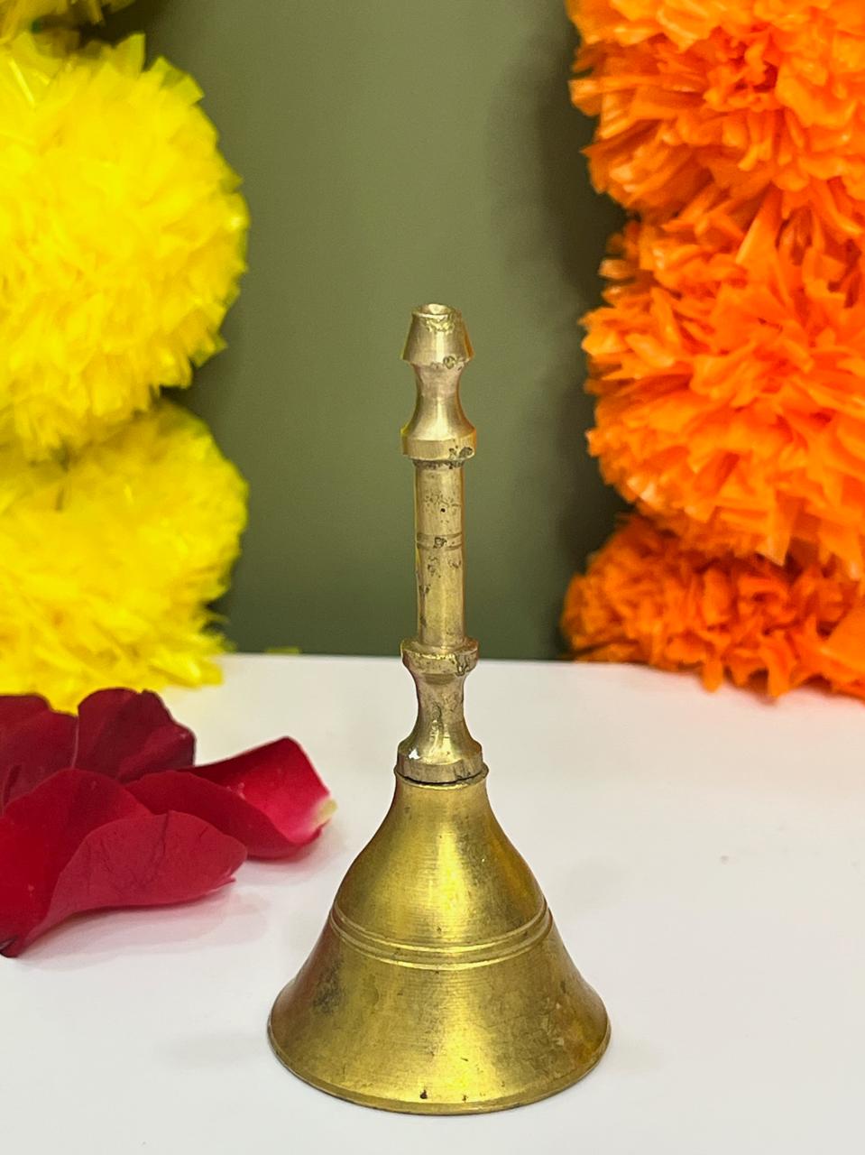 Handcrafted Brass Pooja Bell (Small) - The Decor Cycle
