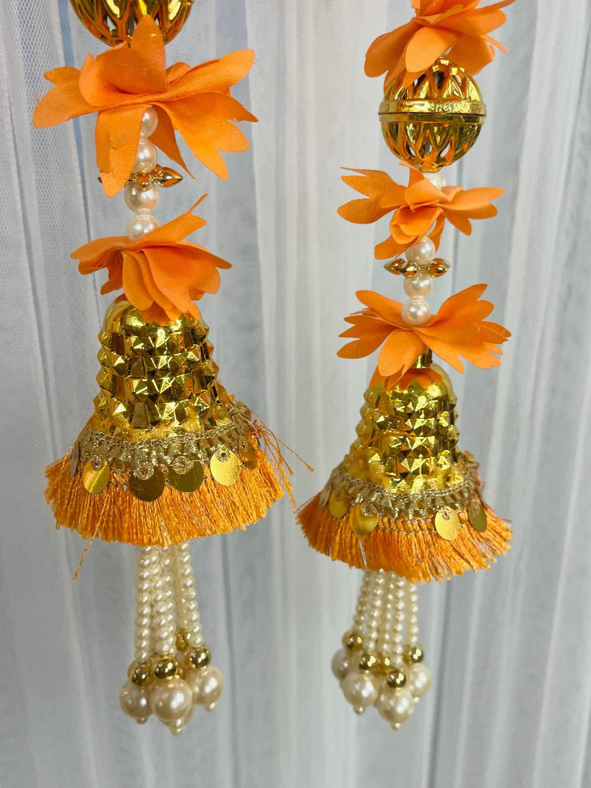 Orange Tassels - The Decor Cycle
