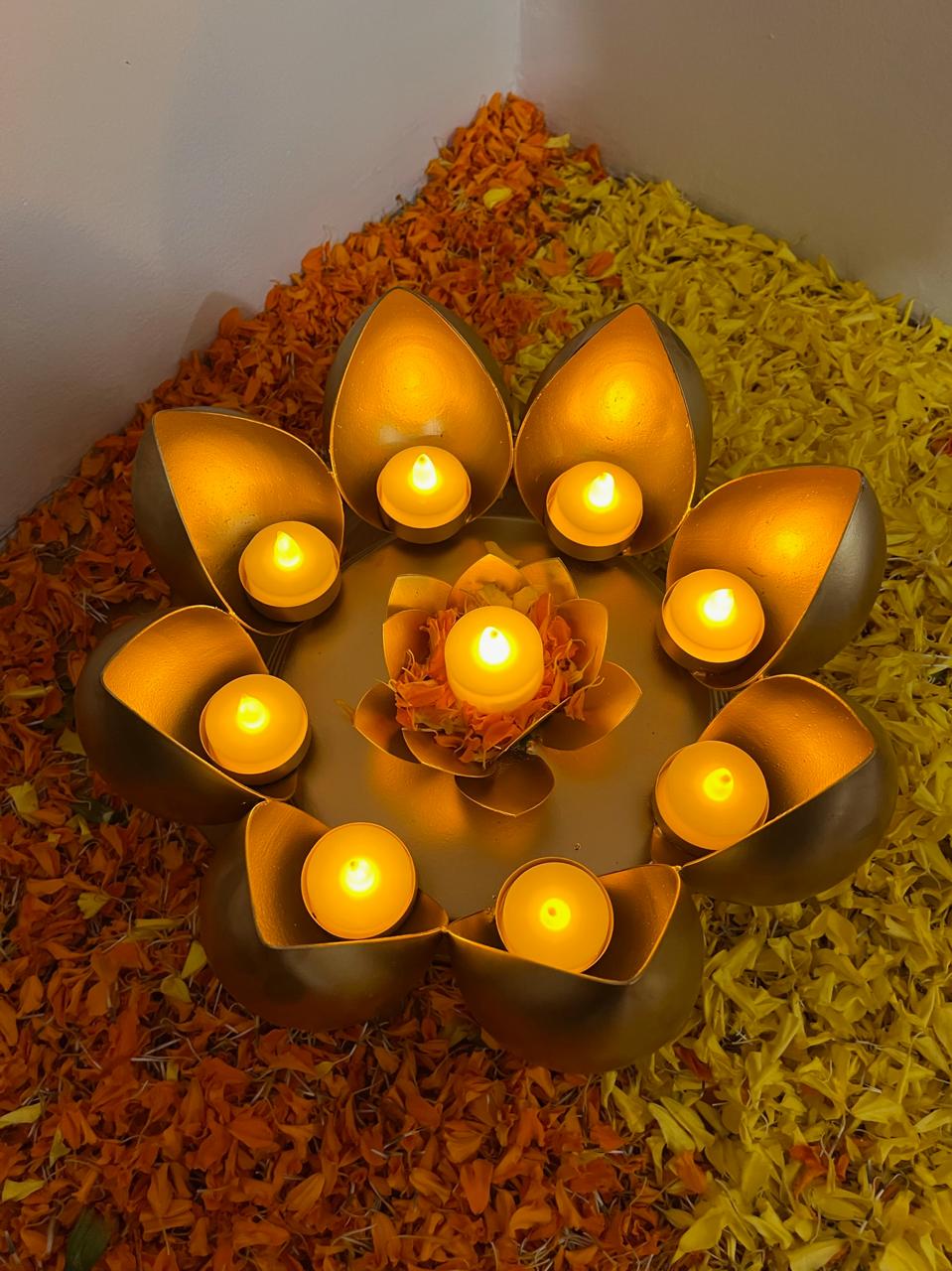 Lotus Bloom Urli - The Decor Cycle