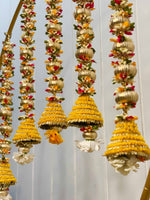 Yellow Cone Tassels Circle Decor Set - The Decor Cycle