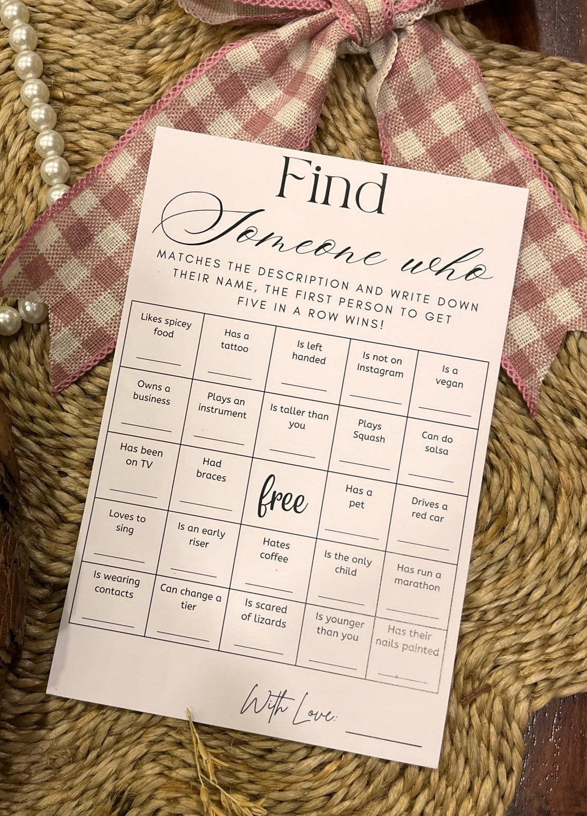 Find Someone Who Cards