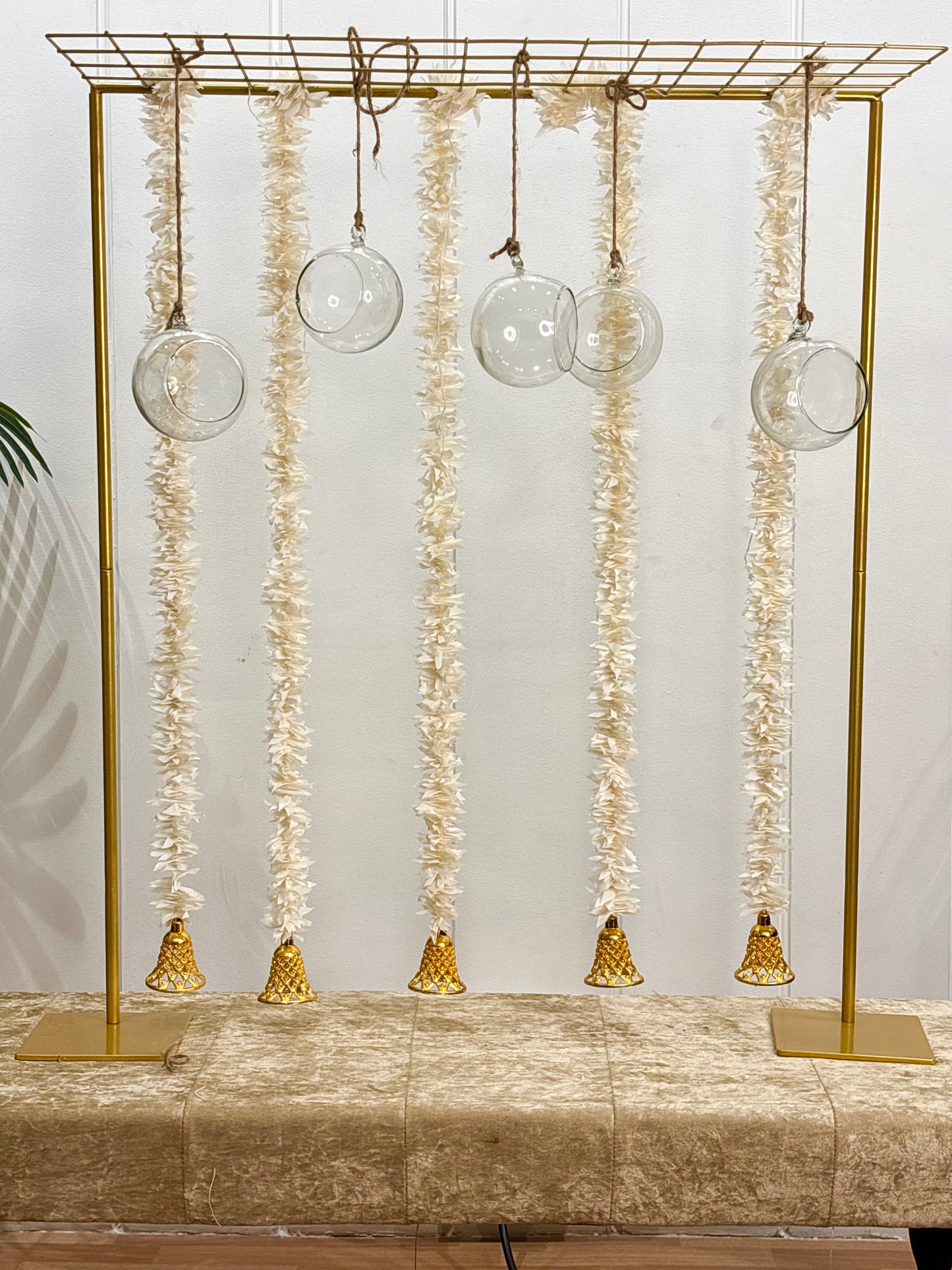 White Tassels with Glass Balls Decor Set - The Decor Cycle