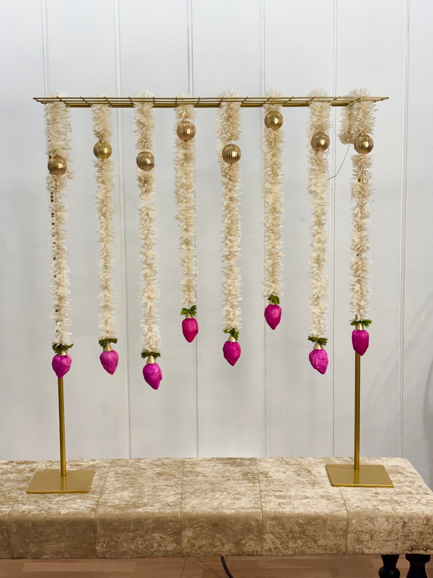 Lotus Tassels Pooja Decor Set - The Decor Cycle