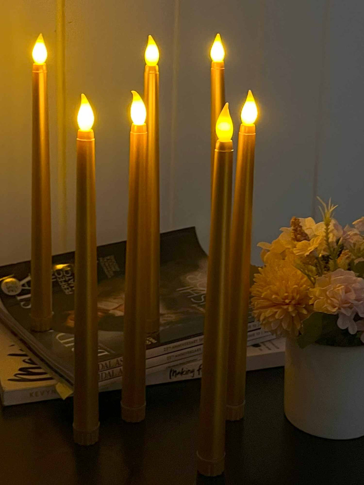 Gold Tapered Candles