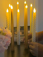 Tapered Candles Combo - Gold and Spiral