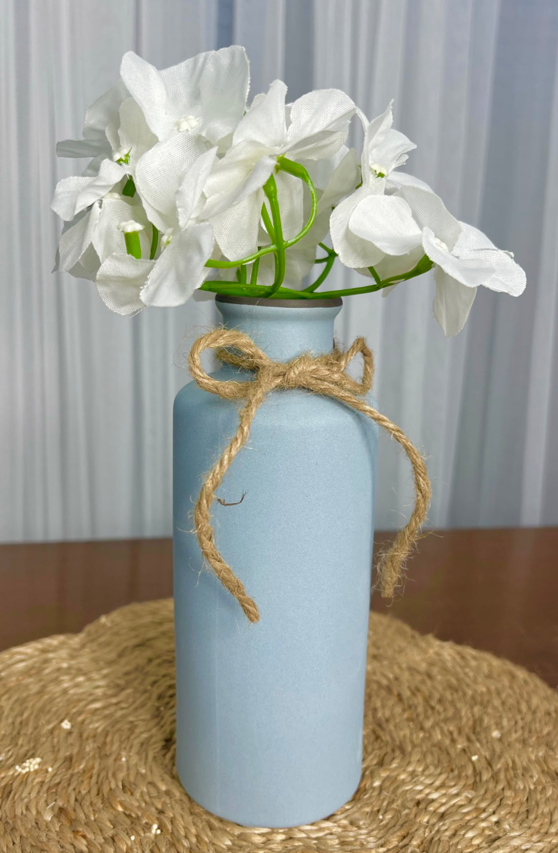 Roman Bottle Vase Blue (Medium) - The Decor Cycle