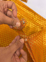 Orange Brocade Cloth With Bells Decor Kit