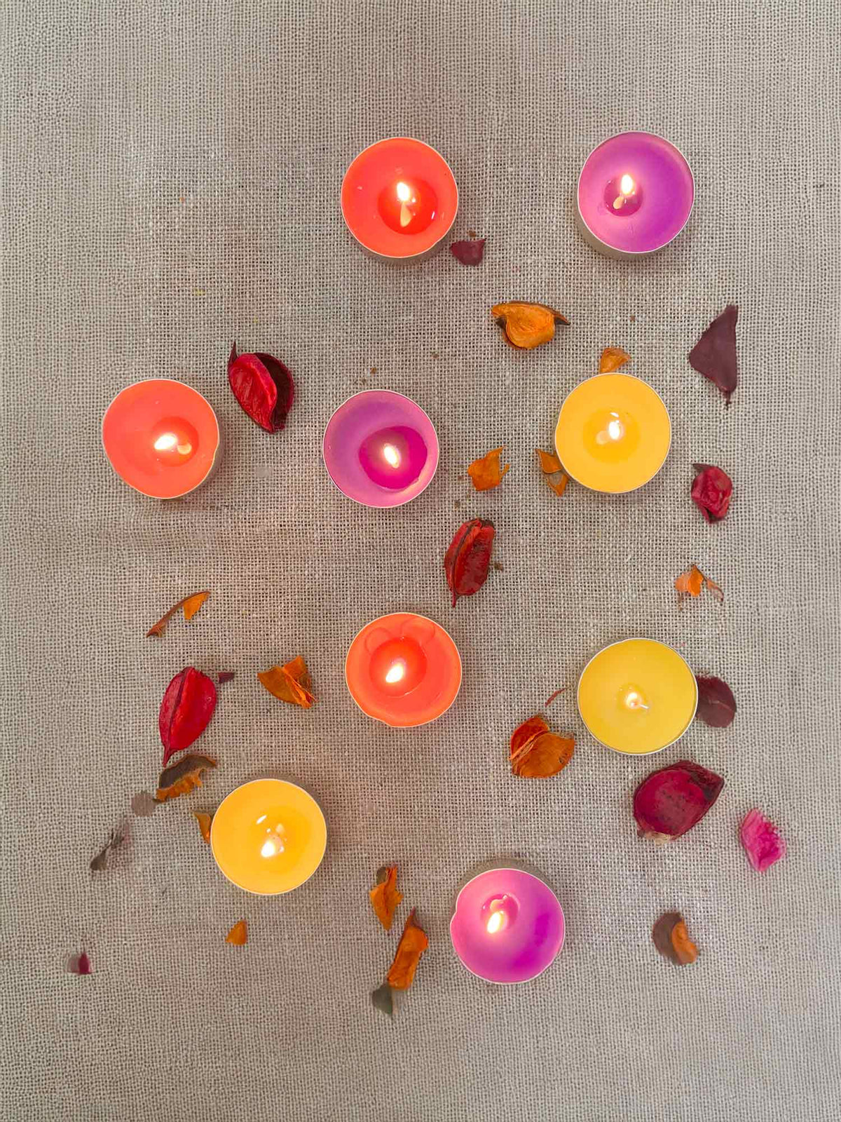 Scented Tealights Pack of 3- Strawberry, Lavender, Lemon