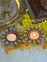Crystal Diyas (set of 4) - The Decor Cycle