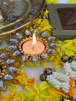 Crystal Diyas (set of 4) - The Decor Cycle