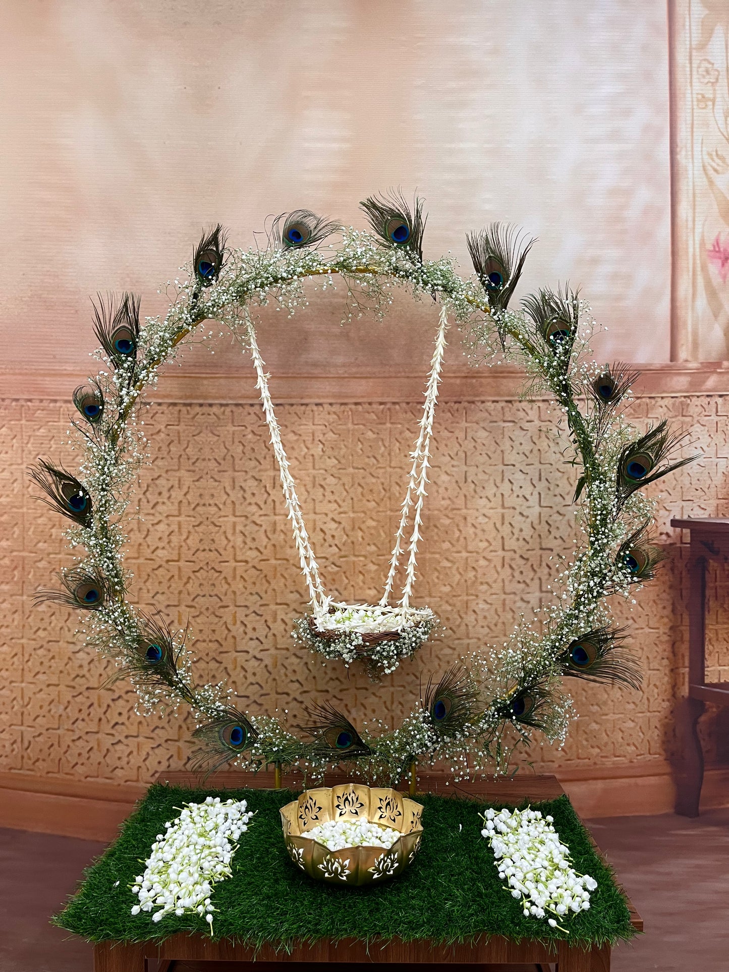 Peacock Circle Decor Set - The Decor Cycle