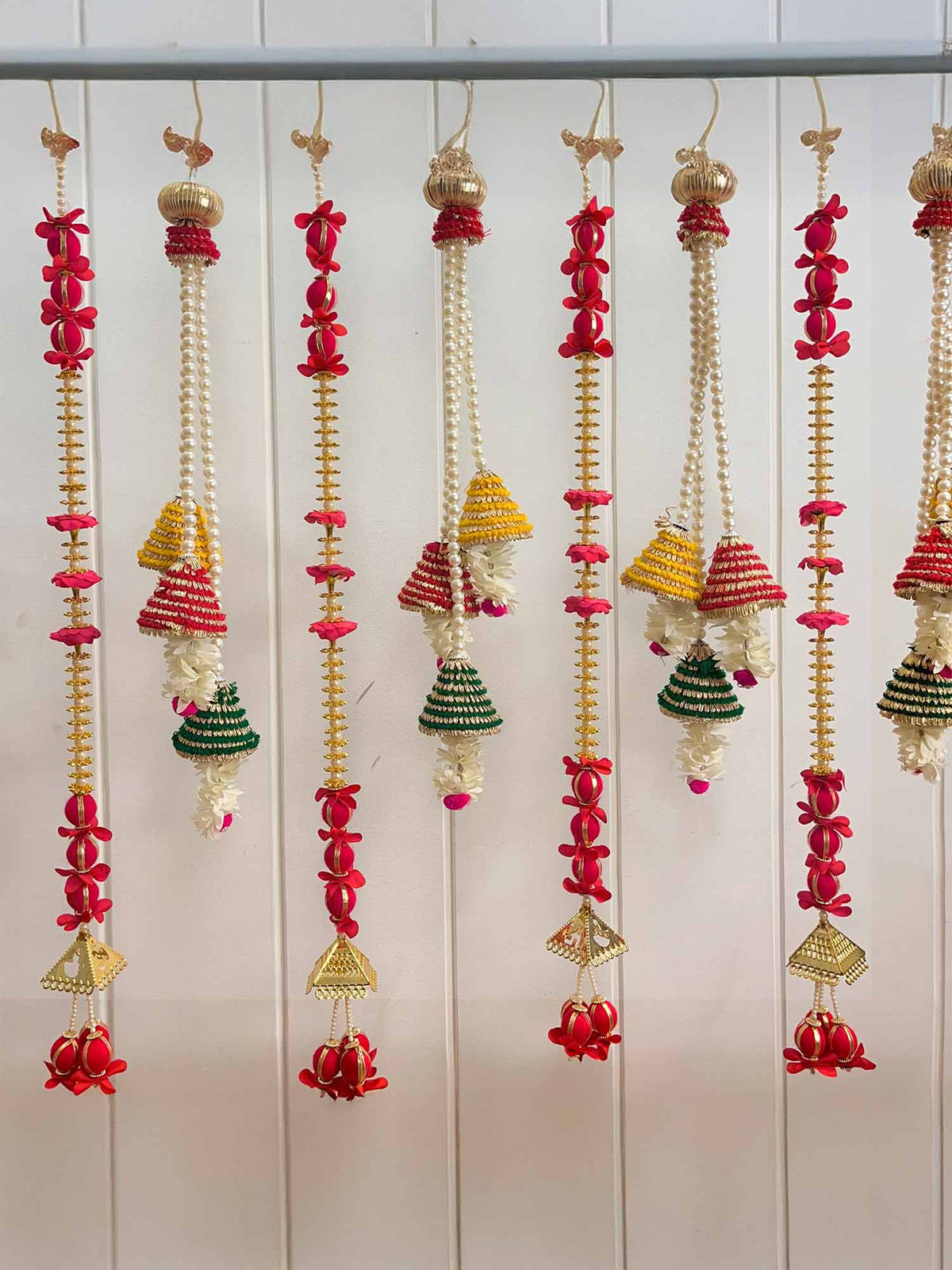 Cone Tassels and Red Rose Tassels Combo