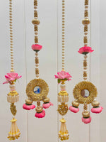 Pearl Flower and Mirror Tassels Combo