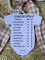 Guess Who Cards (Romper Shape)
