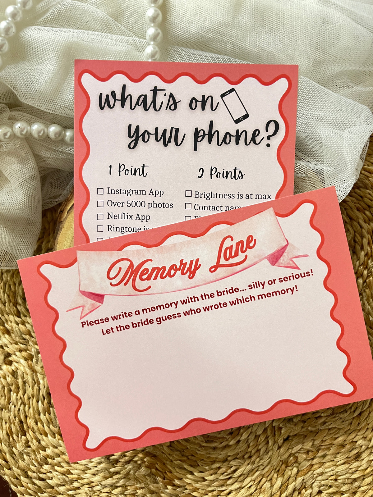 Memory Cards and What's on your Phone Combo