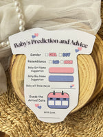 Baby Shower Cards (Romper Shape,White)