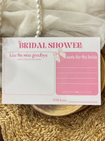 Kiss the Miss Goodbye Cards (Bow Theme)