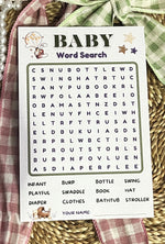 Baby Word Search- Boho