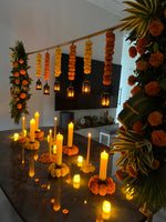 Table Decor Set with Pillar Candles