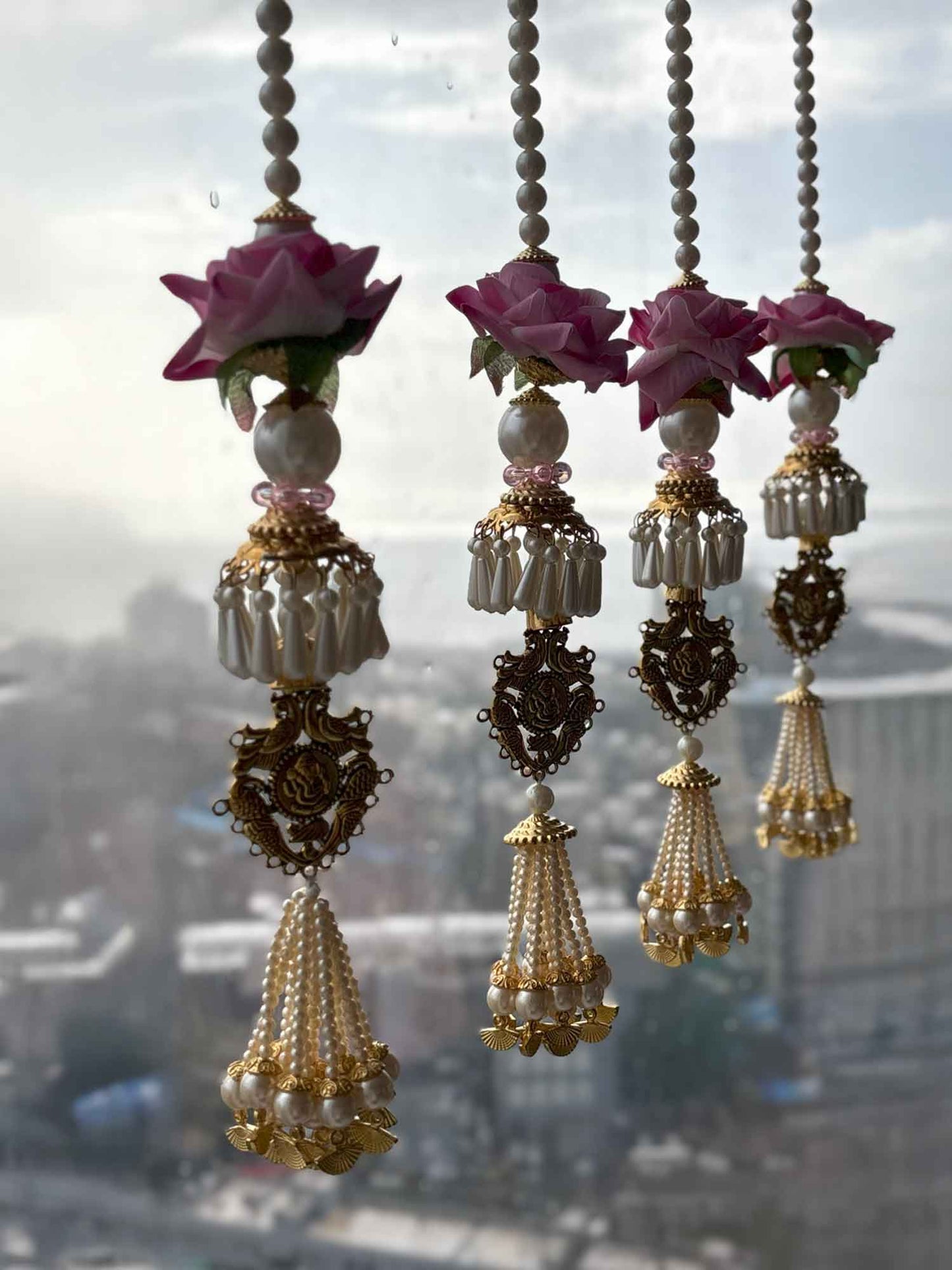 Pearl and Rose Tassels