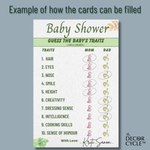 Safari Theme Baby Shower Guess the Traits Cards