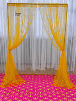 Sheer Yellow Drape - The Decor Cycle