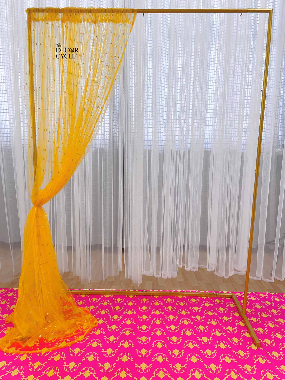 Sheer Yellow Drape - The Decor Cycle