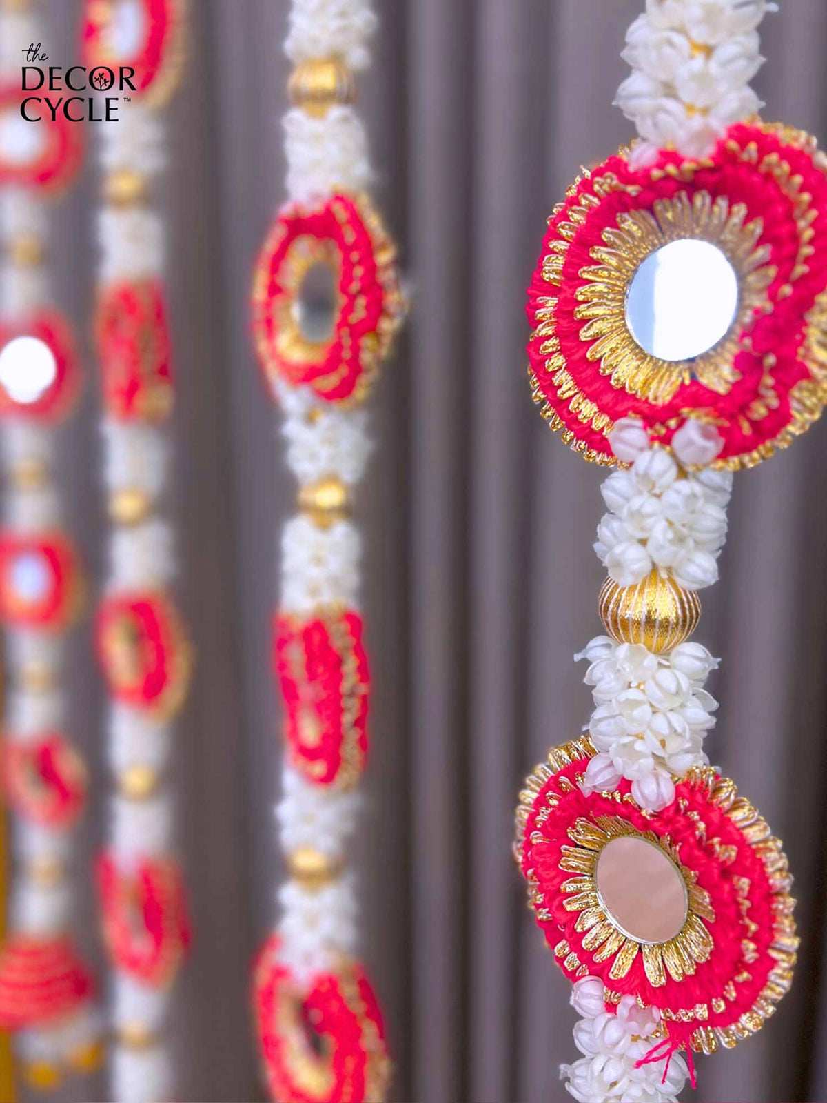 Cone Mirror Tassles (Big) - The Decor Cycle