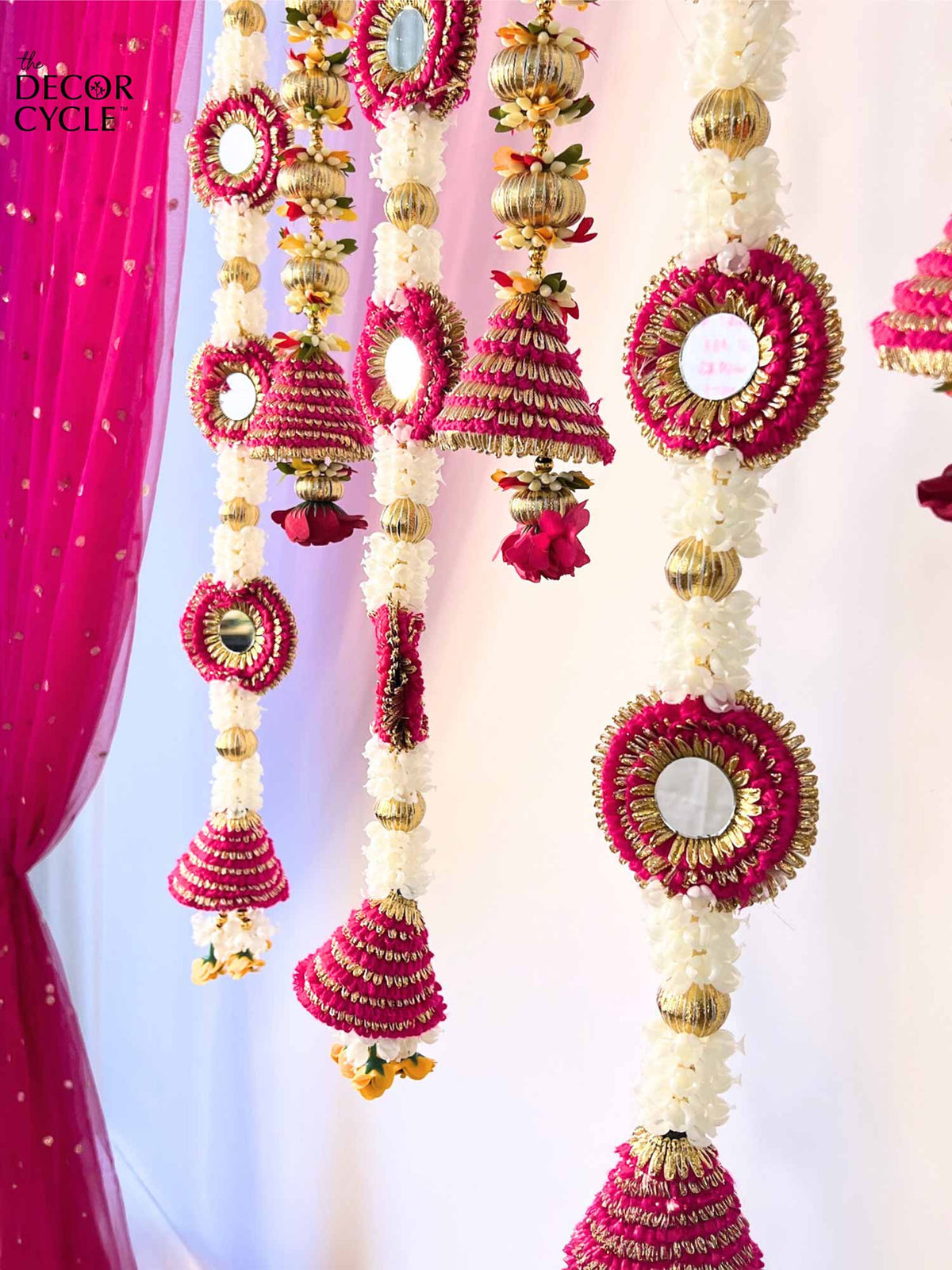 Pink Tassels Garland Set - The Decor Cycle