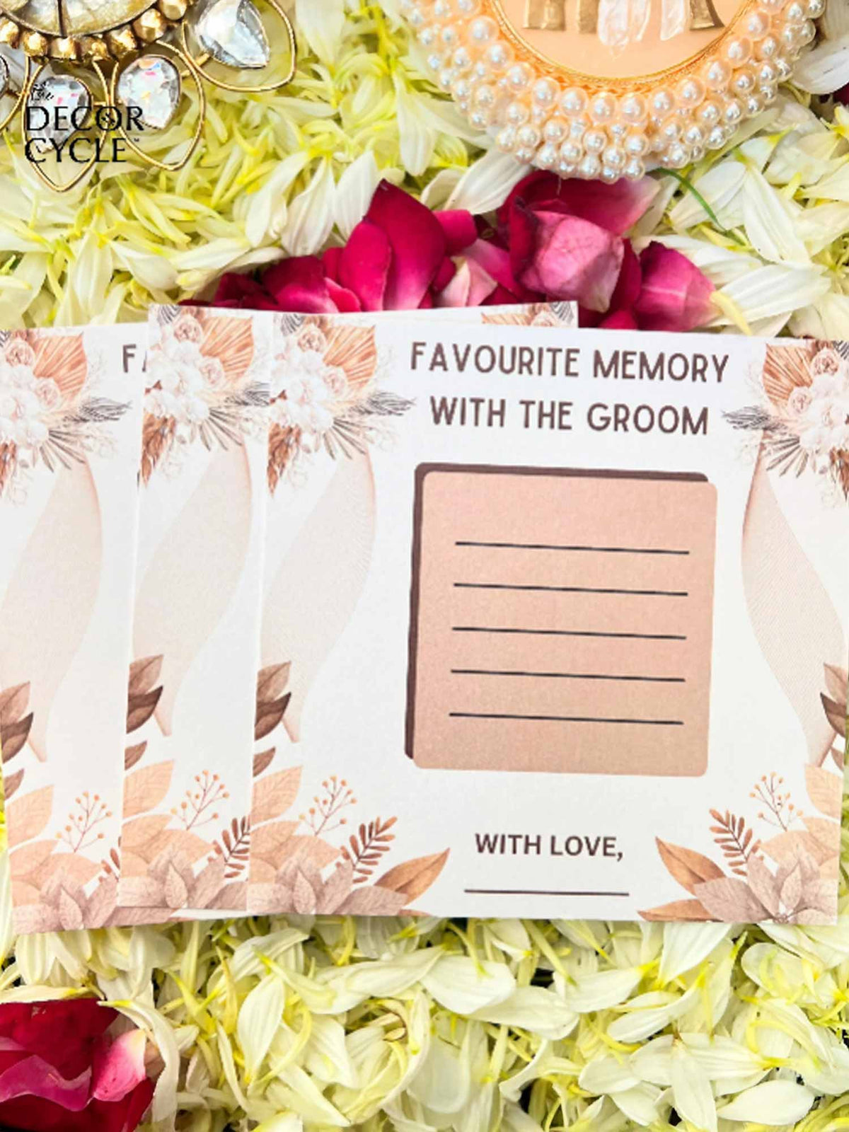 Favorite Memories with Groom, Boho Theme - The Decor Cycle