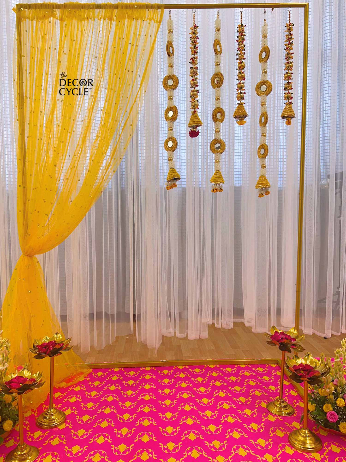 Yellow Tassels Garland Set - The Decor Cycle