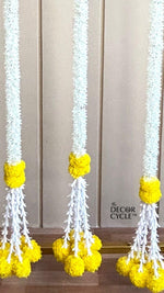 Jasmine and Marigold Garlands - The Decor Cycle