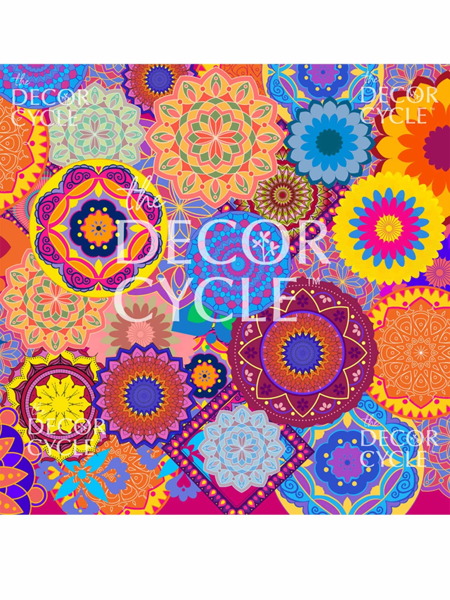 Multi coloured printed Backdrop - The Decor Cycle