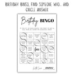 Birthday Bingo Cards - The Decor Cycle