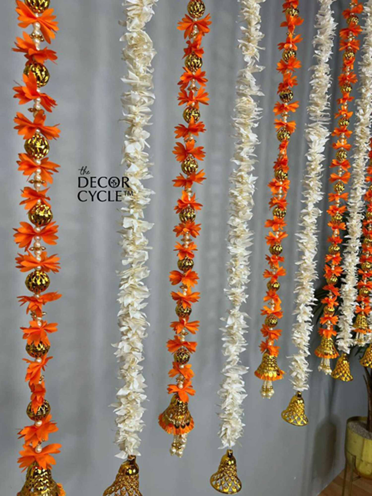Orange Tassels Decor Set - The Decor Cycle