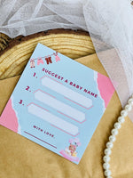 Baby Name Suggestions, Blue and Pink Theme - The Decor Cycle