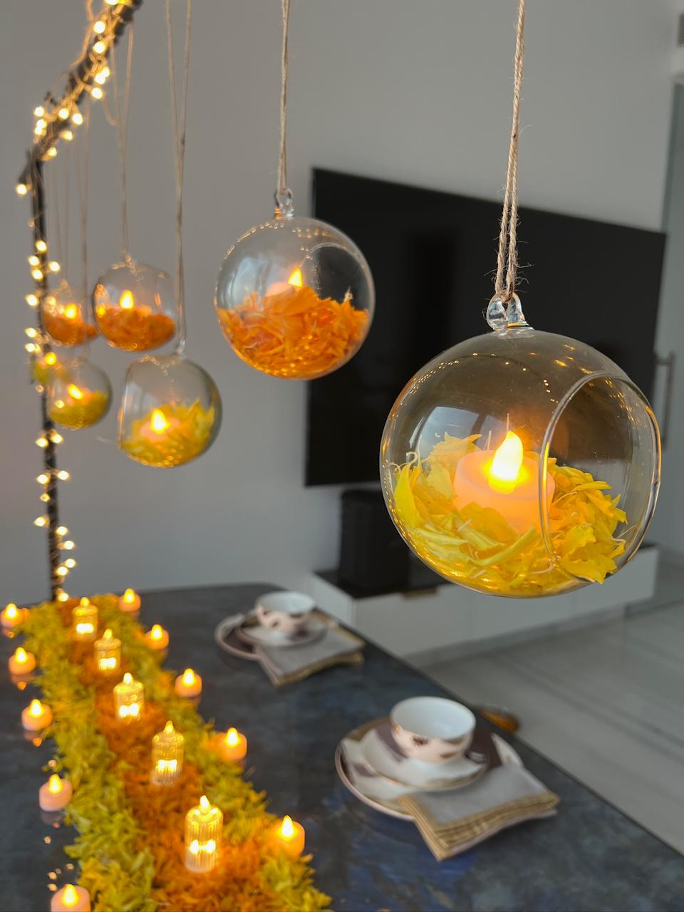 Hanging Glass Balls - The Decor Cycle