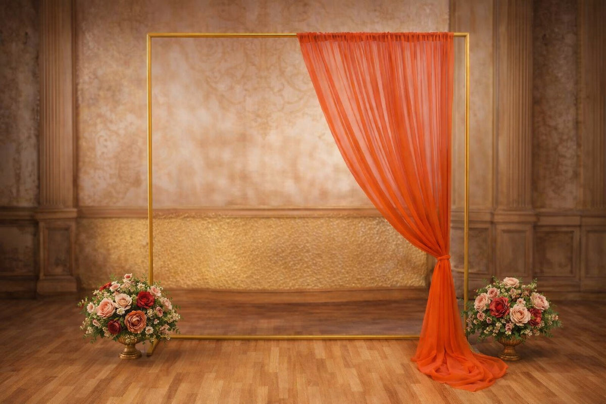 Red Drape Georgette Material