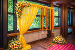 Yellow Drape Georgette Material
