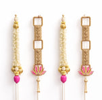Golden Lotus and Pearl Lotus Tassels