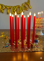 Red Tapered Candles