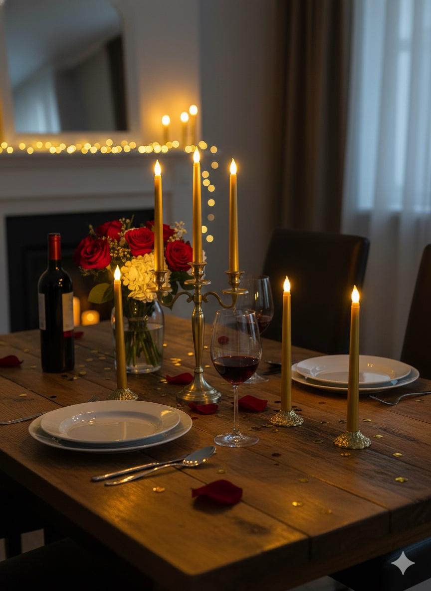 Gold Tapered Candles