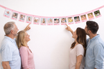 Baby First Birthday Photo Banner – Monthly Milestone Garland (0–12 Months)
