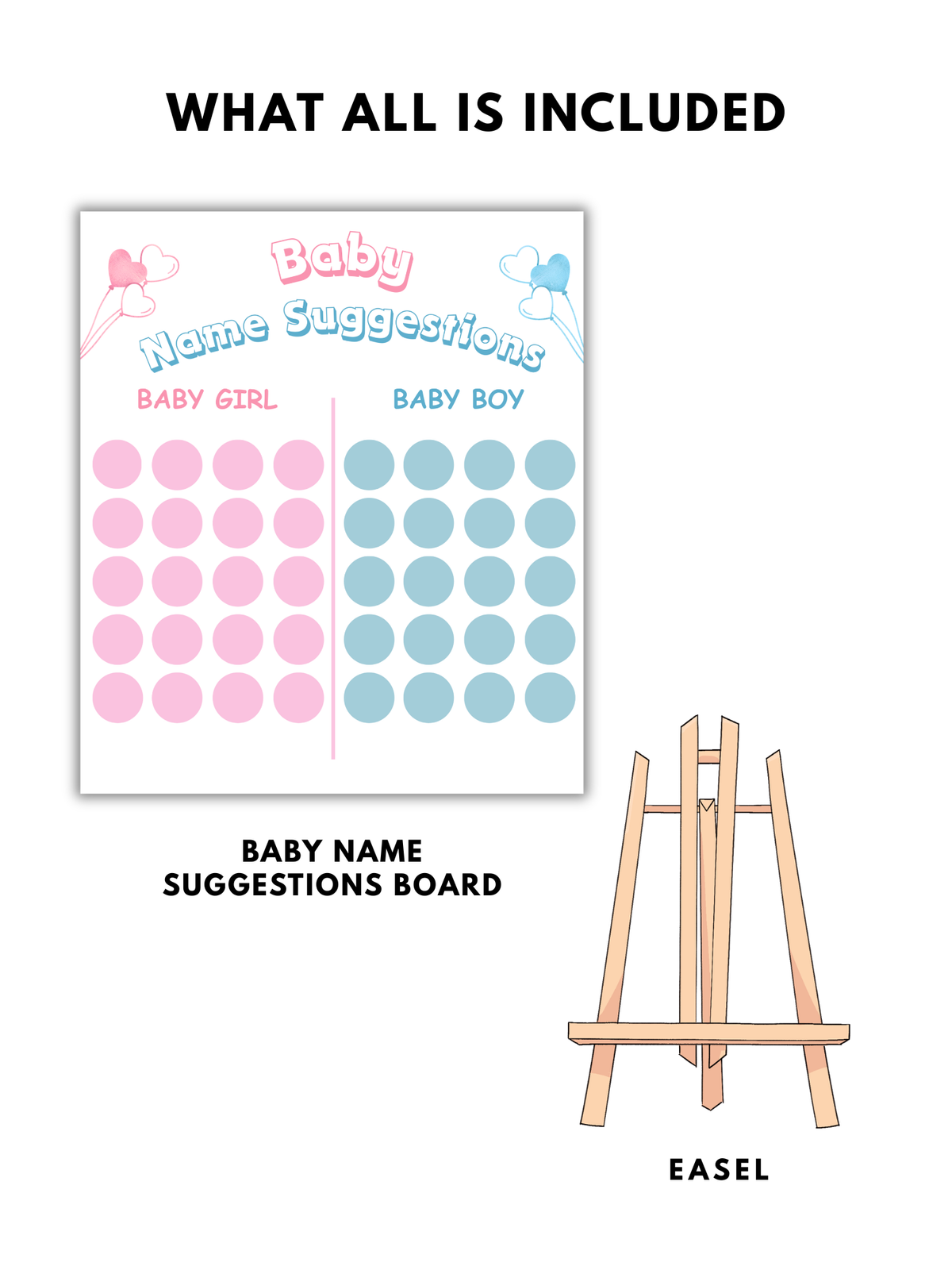 Baby Name Suggestions Board (Circle)
