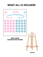 Baby Name Suggestions Board (Circle)