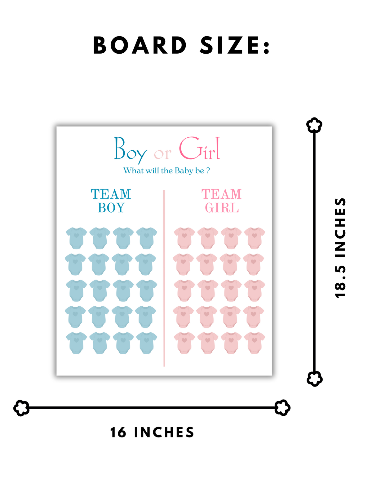 What will it be, Girl or Boy? Board (Romper)