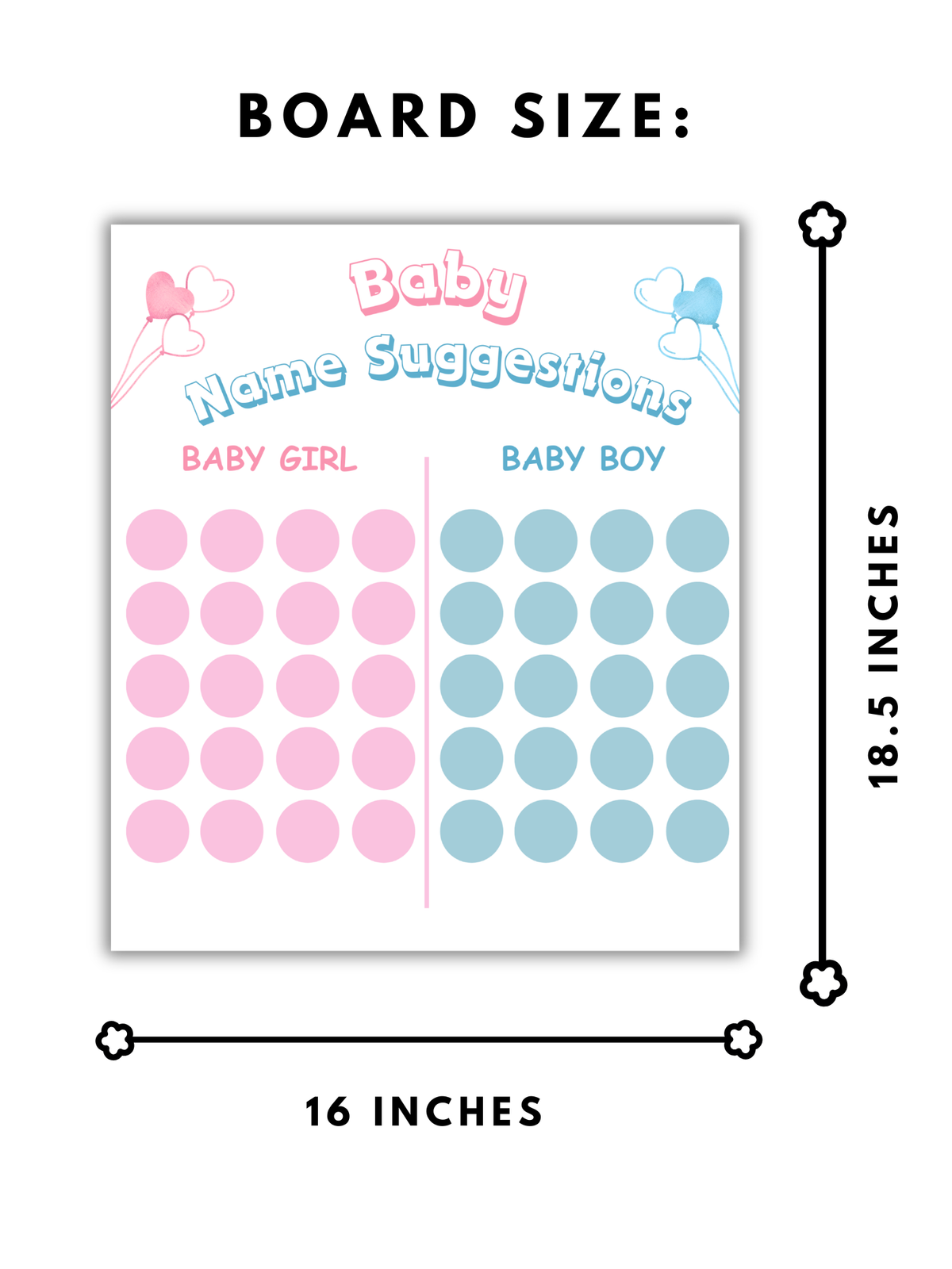 Baby Name Suggestions Board (Circle)